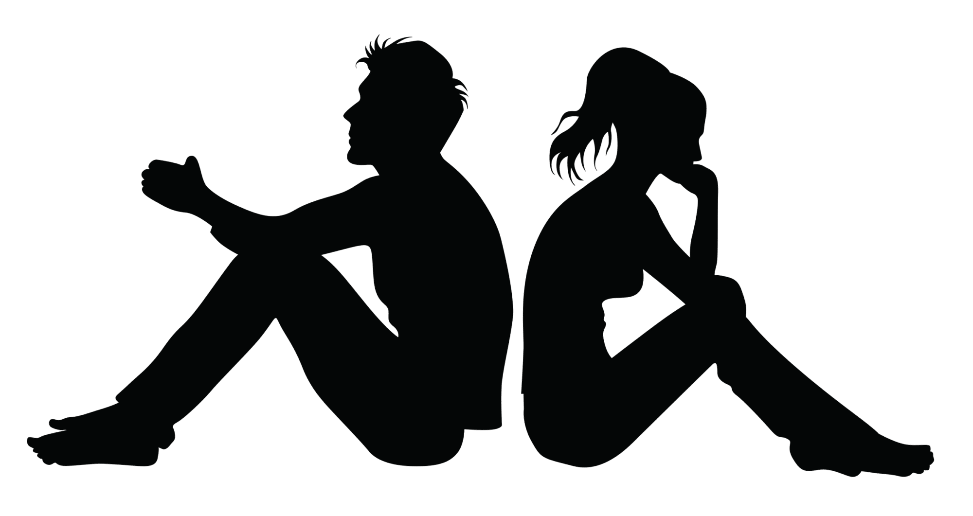 Symbolbild für Sexualstrafrecht: Mann und Frau in schwarz-weiß