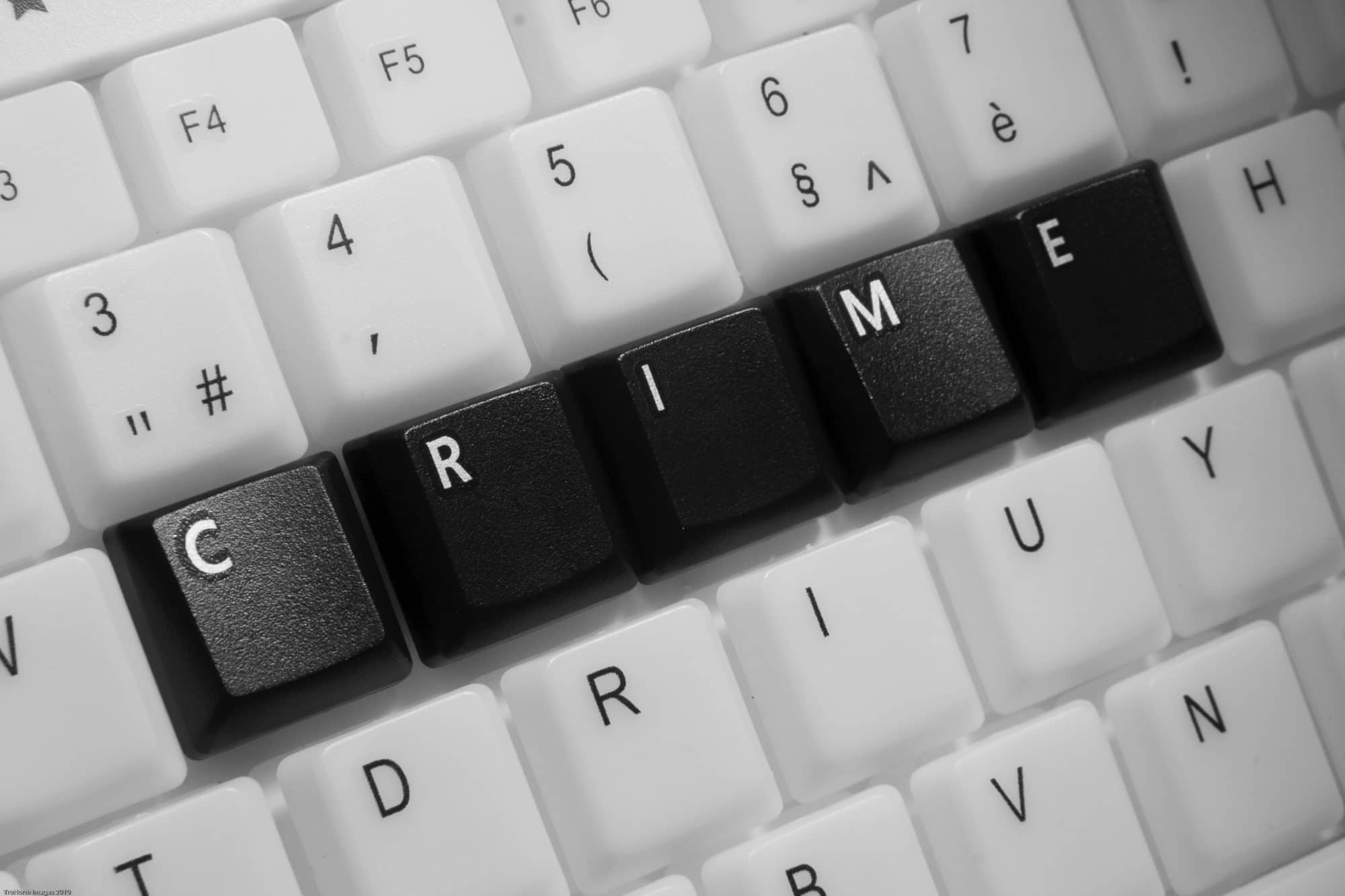 Tastatur als Symbol für Computerbetrug