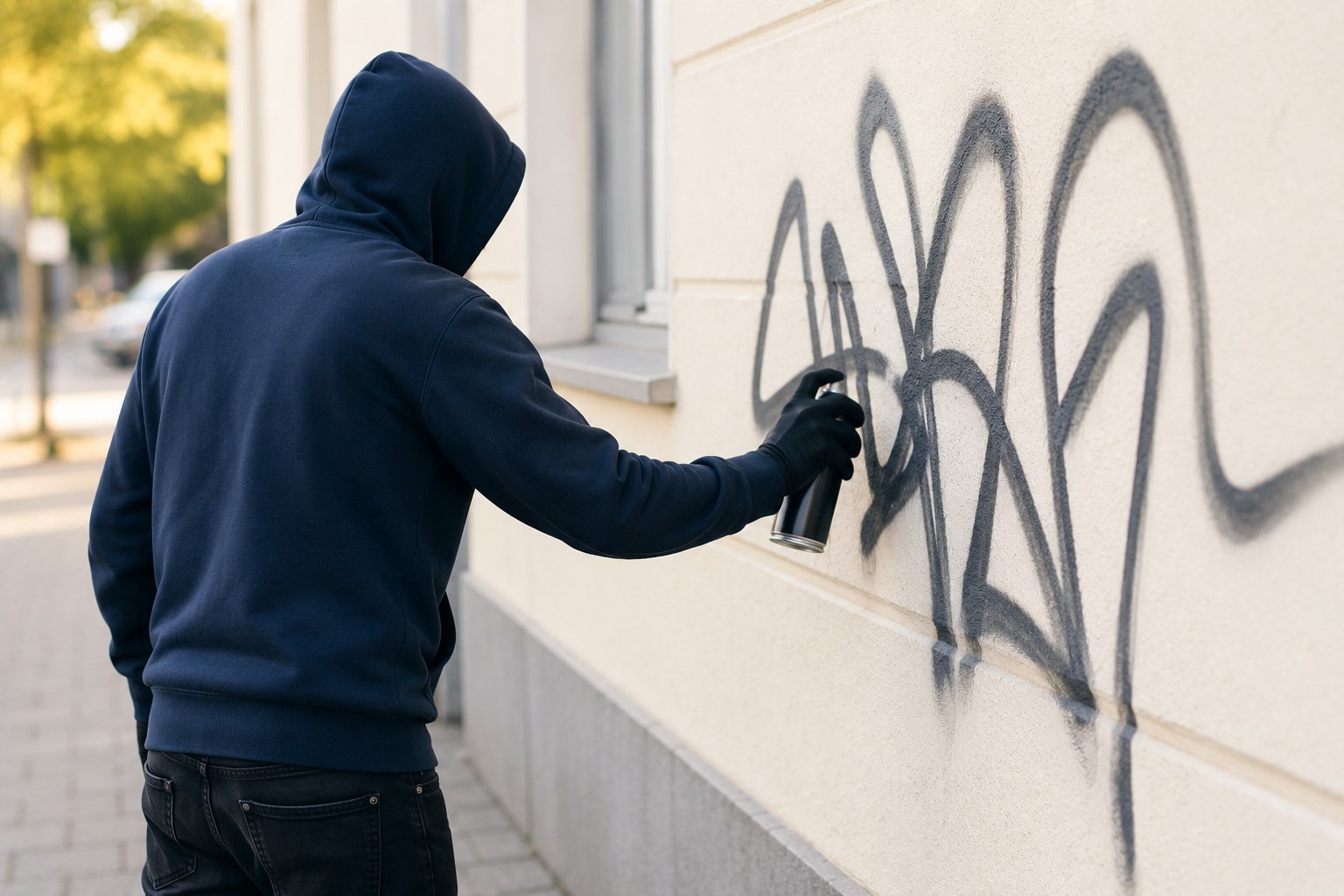 Mutwillige Sachbeschaedigung Graffiti